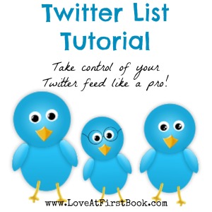 Twitter List Tutorial via Love at First Book